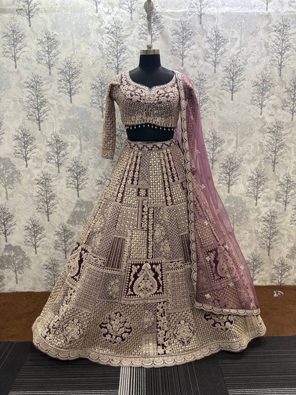 Onion Pink Butterfly Net Lehenga with Designer Zari &amp;amp; Sequin Embroidery – Vastram Couture